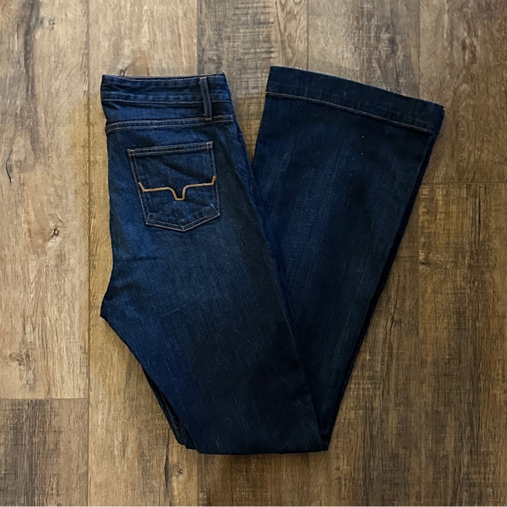 Kimes Ranch Dark Blue Flare Jeans